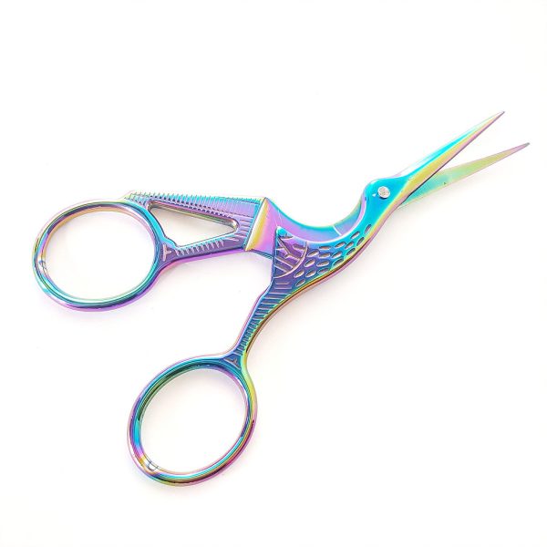 Rainbow Stork Mini Scissors for Eyelash Extensions (1)